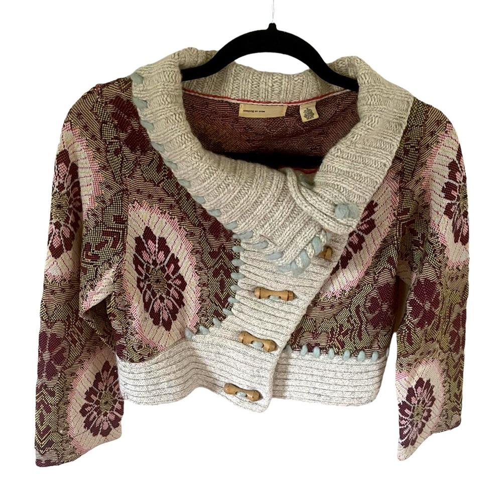 Vintage Anthropologie Cropped Sweater Size M